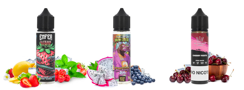 Les 3 e-liquides du pack du mois de septembre 2026 par A&L